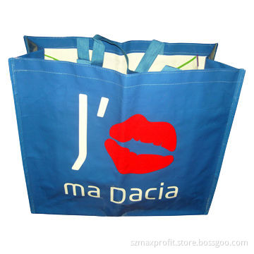 Blue PP Woven Shopping Bag